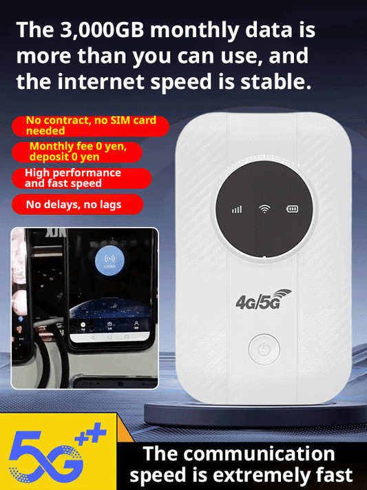 ๐ฅใAvailable worldwideใ5G wireless portable WiFi, unlimited data for lifeโ
2025 sales No. 1, Lifetime free internet access!