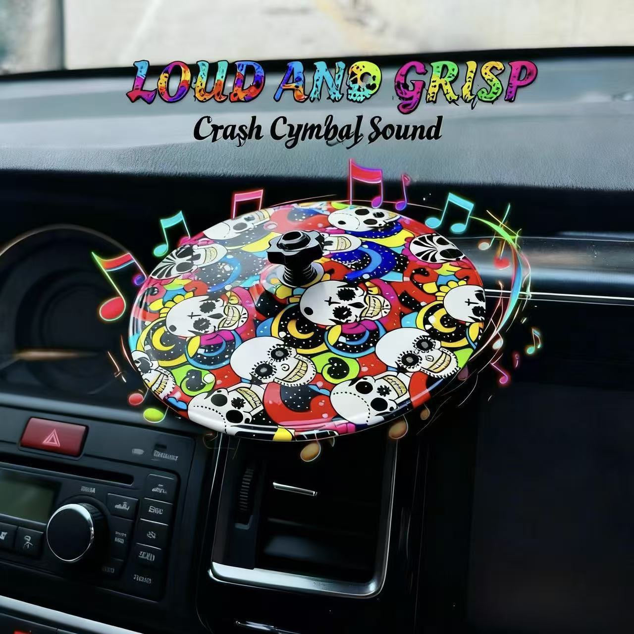 New Year Hot Sale  - Car Dashboard Drum Cymbal – Fun Accessory for Music & Rock Fans