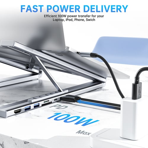 🏆Flash Sale⚡ 50K+ SOLD! Almost Gone-💥💻 8-in-1 USB-C Laptop Stand