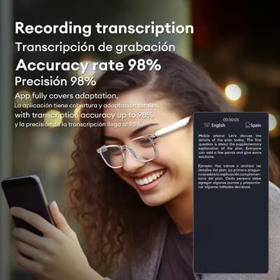 Last Day Promotion 49% OFF🔥-AI Wireless Bluetooth Translation Glasses