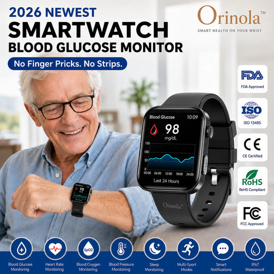 🔥Launch Special: 83% OFF💎2026 Edition Orinola™ PulseMax – Non-Invasive Glucose Smartwatch with Fall Detection