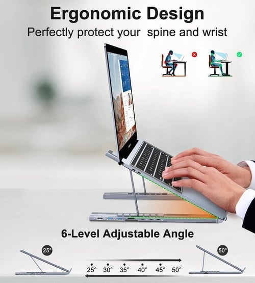 🏆Flash Sale⚡ 50K+ SOLD! Almost Gone-💥💻 8-in-1 USB-C Laptop Stand