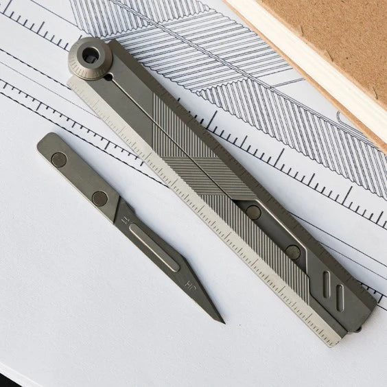 Titanium Multifunctional EDC Foldable Ruler