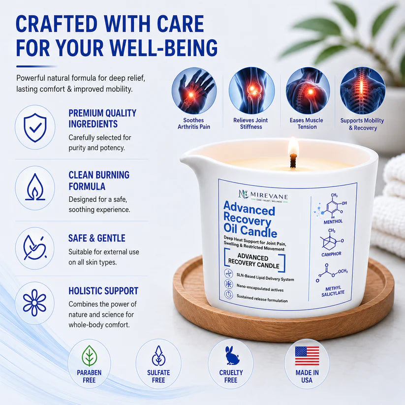 Mirevane®Low-Temp Melting Advanced Recovery Oil Candle Nano-Enhanced SLN Delivery System