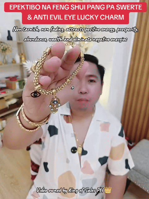 🤑[Wealth fortune protection code]💲 Fatima NINE-EYED DZI BEAD BRACELET