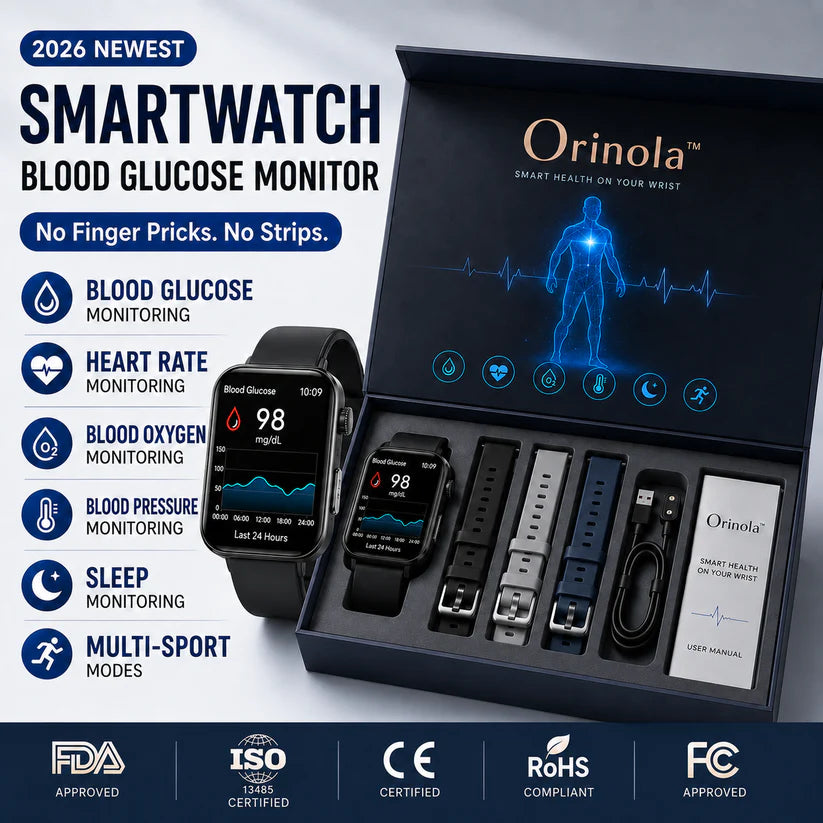 🔥Launch Special: 83% OFF💎2026 Edition Orinola™ PulseMax – Non-Invasive Glucose Smartwatch with Fall Detection