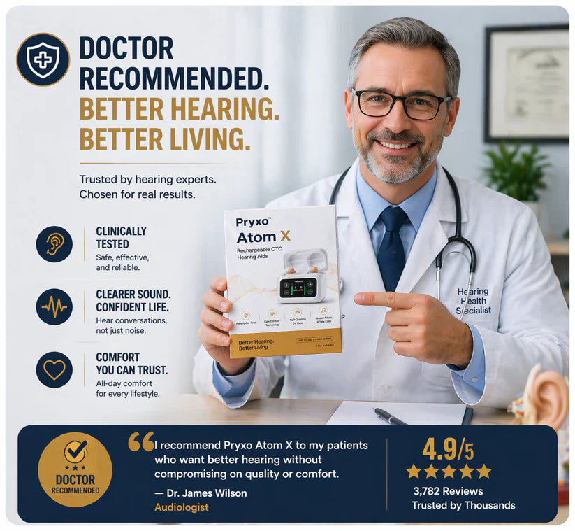 🔥 Bestseller of 2026! Pryxo™ Ear-Hook Smart AI Hearing Aid – Hear Clearly, Regain Your Confidence 💖