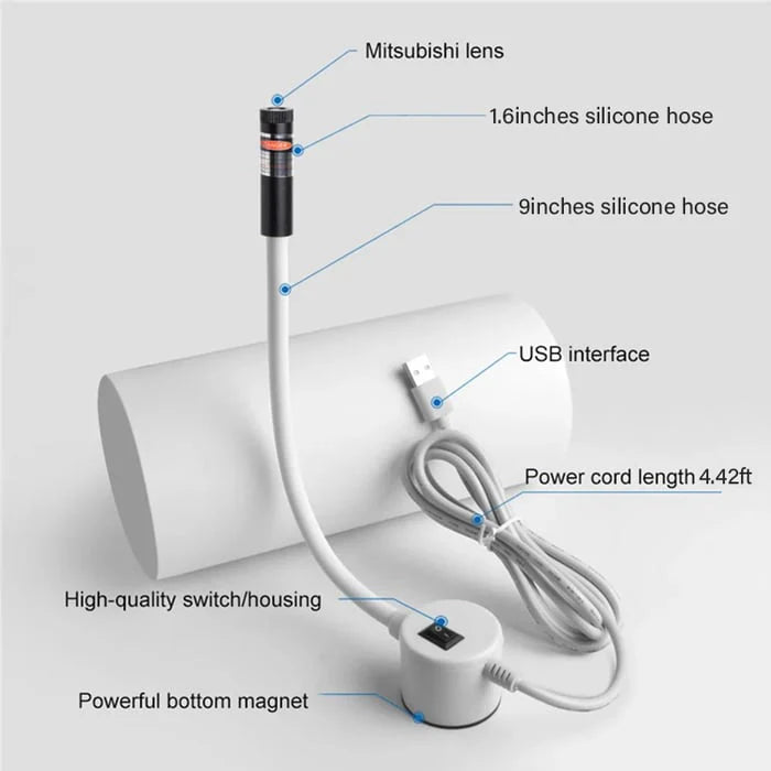 🔥New Year Sale – Magnetic Laser Guide Light for Precise Quilting & Sewing
