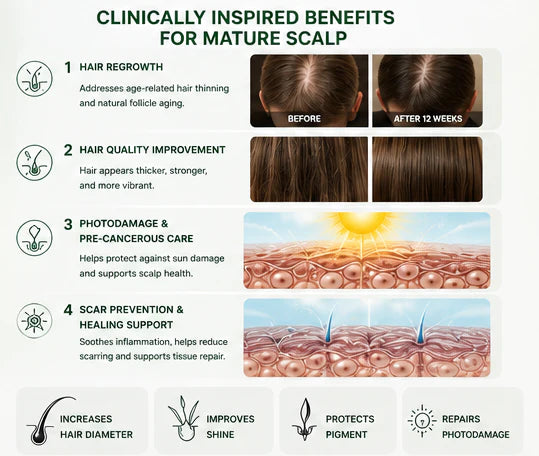 Folivanago® Rosemary Microneedle Repair Solution .Regrow Hair .Restore a Healthy Scalp
