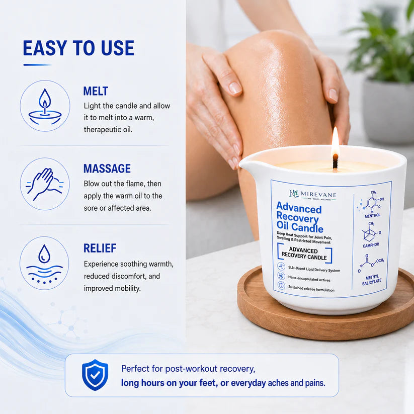 Mirevane®Low-Temp Melting Advanced Recovery Oil Candle Nano-Enhanced SLN Delivery System