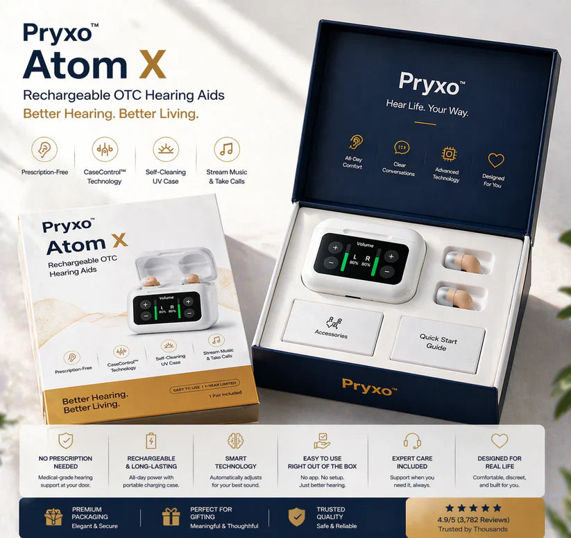 🔥 Bestseller of 2026! Pryxo™ Ear-Hook Smart AI Hearing Aid – Hear Clearly, Regain Your Confidence 💖