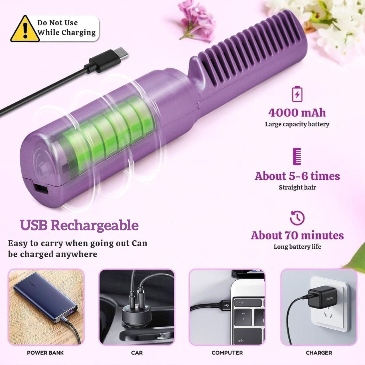 QIAWI™ Perfect Hair Anywhere — No Cord, No Hassle