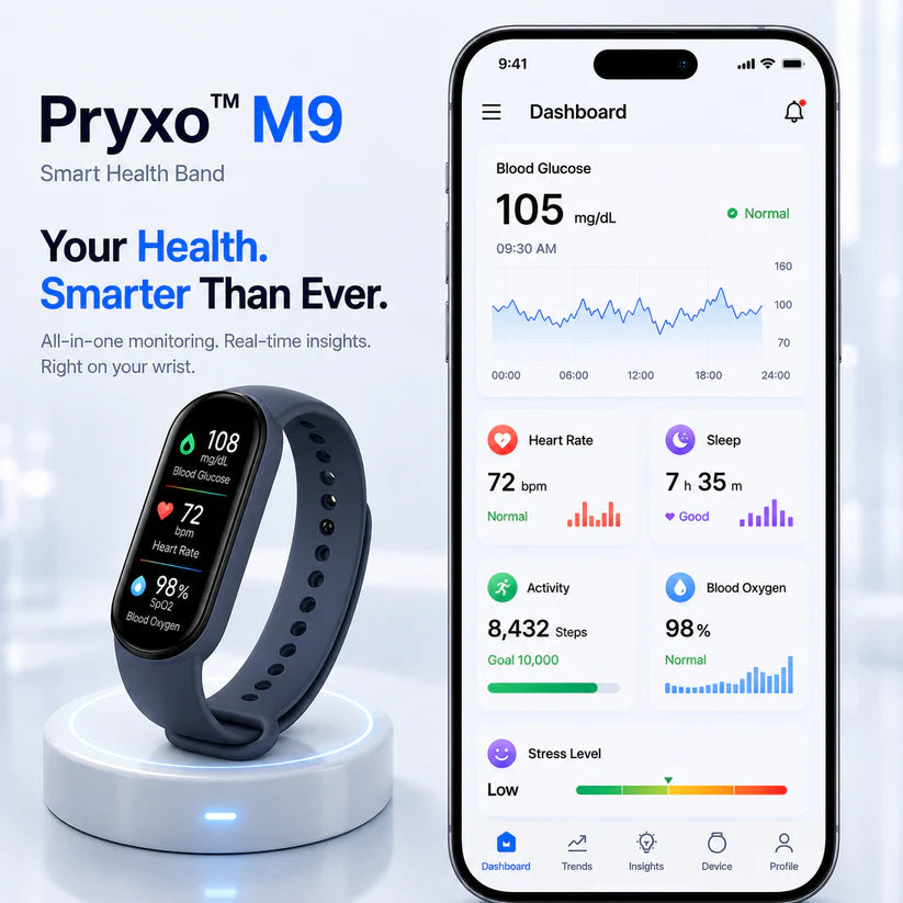 🔥Pryxo™ M9 Non-Invasive Smart Band