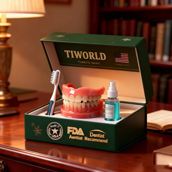 🎅CHRISTMAS HOT SALE-🏆Ends Today: 70% OFF! 🦷 Tiworld™ Custom-Fit Fully Functional Dentures for a More Confident Smile!