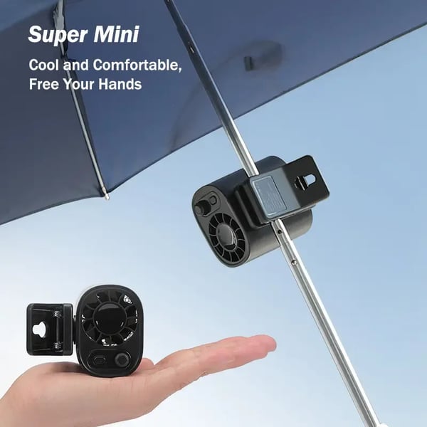 🔥🔥Car Clip On Fan with LED Display -360° Rotation, 100 Speeds Adjustable, USB Rechargeable