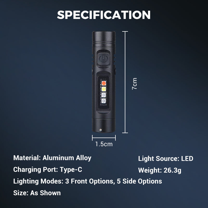 💥Multi-Functional Aluminum Alloy Mini Flashlight✨