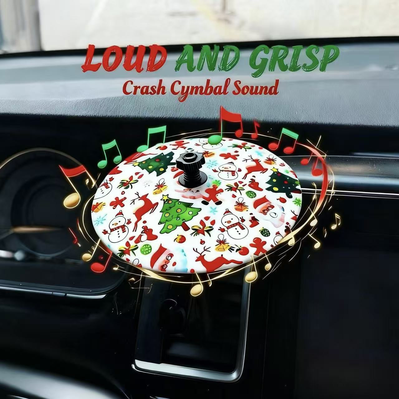 New Year Hot Sale  - Car Dashboard Drum Cymbal – Fun Accessory for Music & Rock Fans