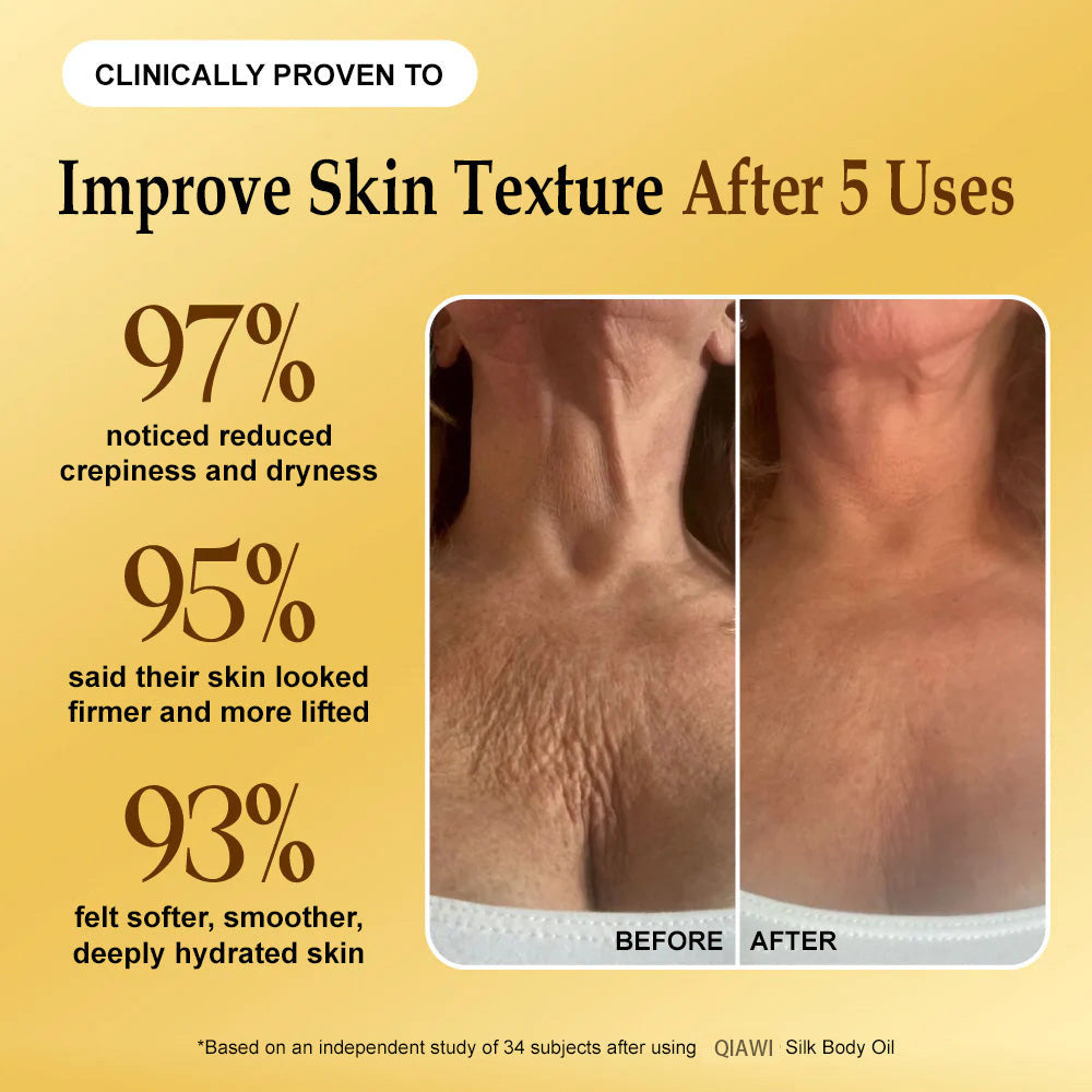 QIAWI® Silk Body Oil-Deep Hydration & Firming for Dry Skin