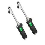 Digital Tire Pressure Gauge 230 PSI Heavy Duty Dual Head Stainless Steel Made for Truck and RV with Backlit LCD and Flashlight Car Accessories