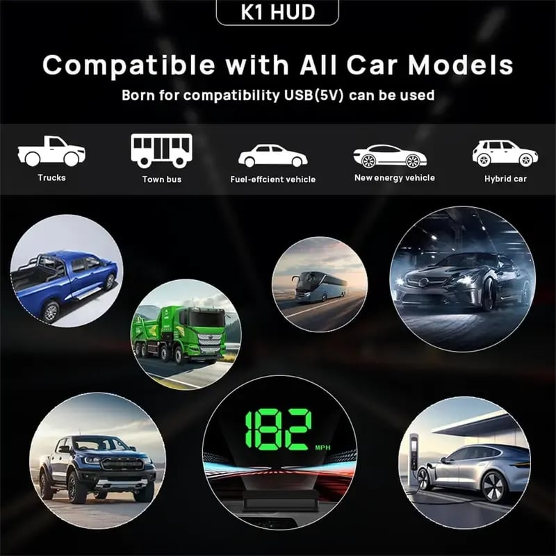 🚗 Head-Up Display Car GPS Digital Speedometer