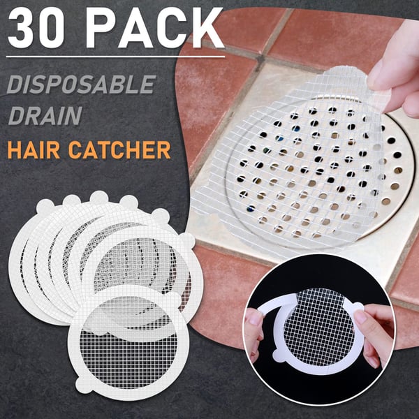 60 PCS Disposable Shower Drain Hair Catcher