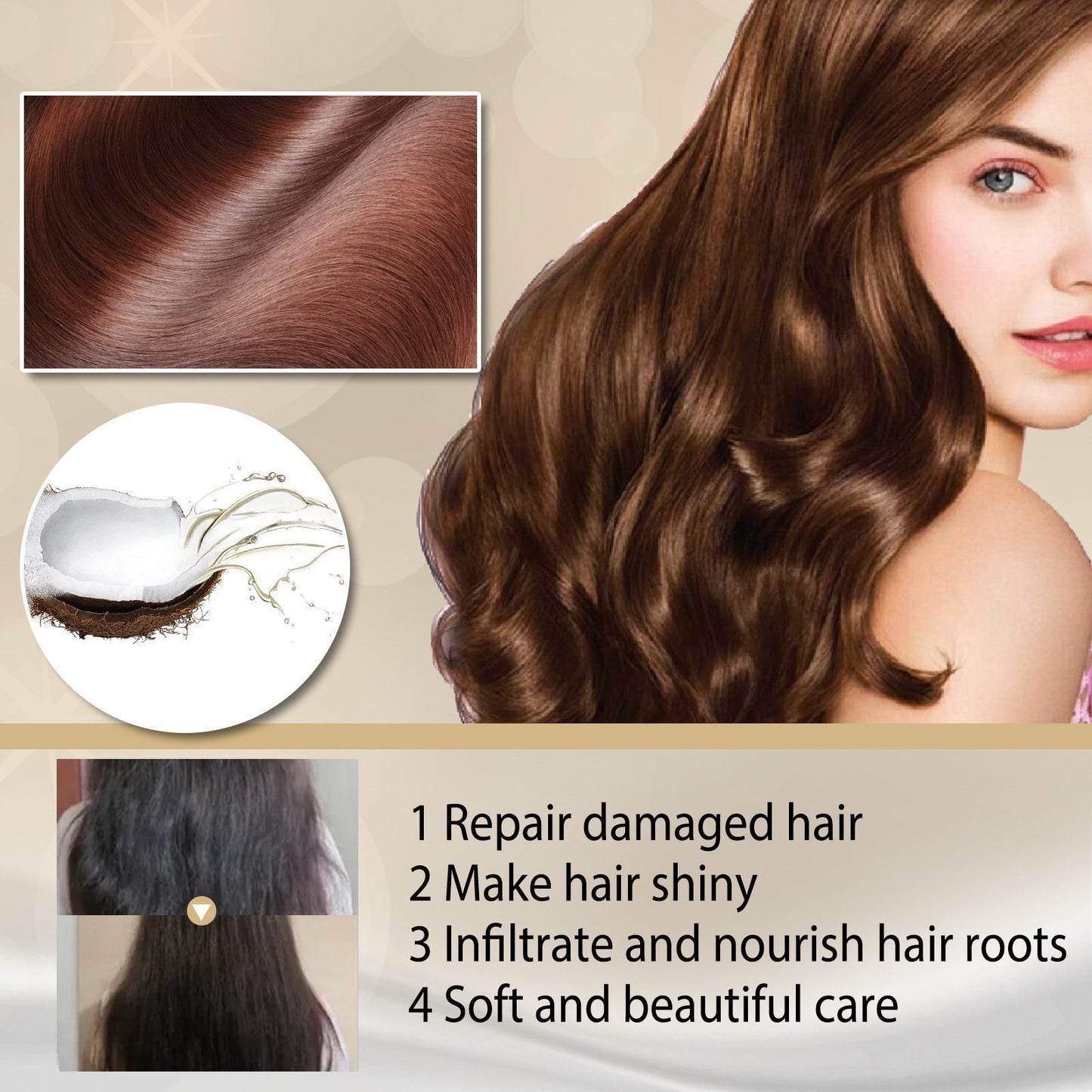 💓ShinyHair Instant Keratin Hair Repair Mask【3 Day Delivery&Cash on delivery-HOT SALE-45%OFF🔥】